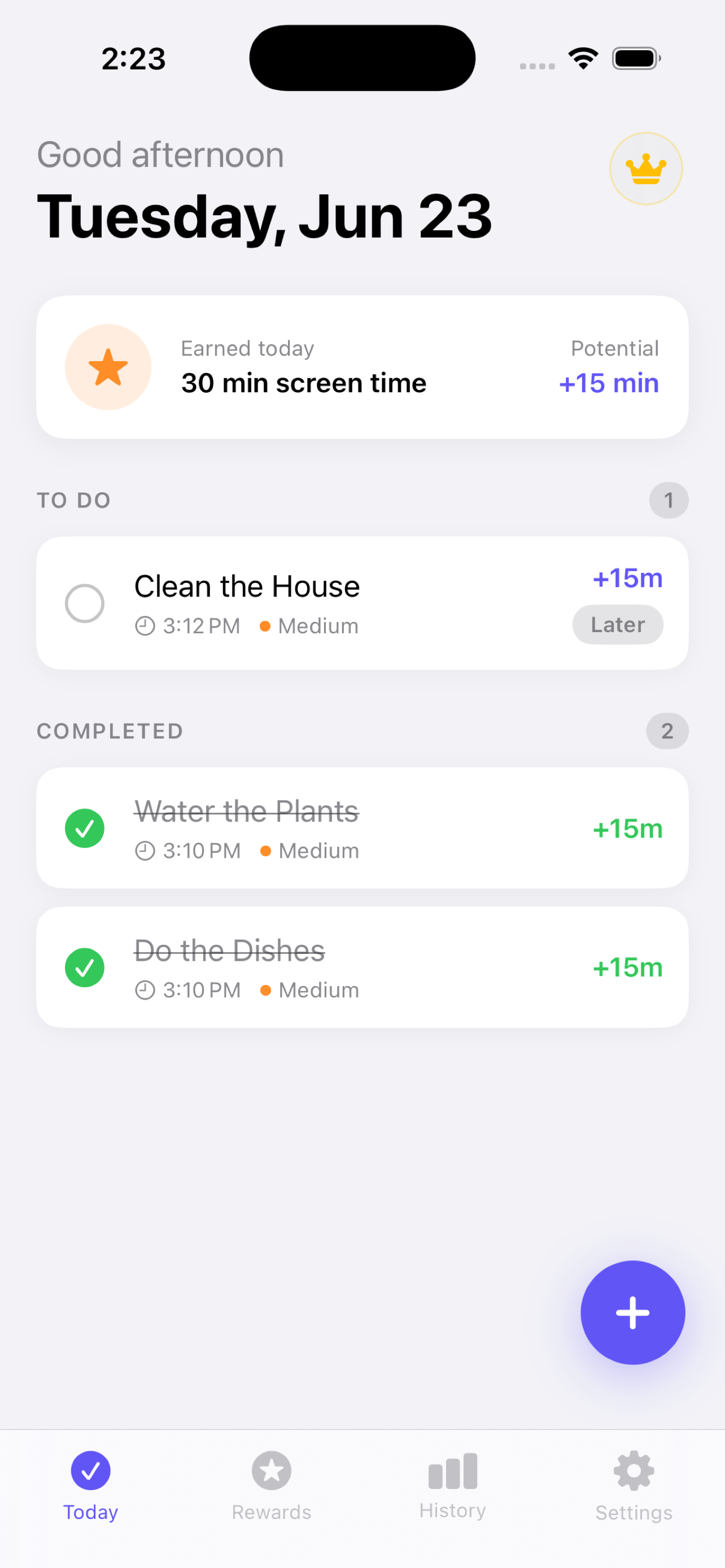 Promptly task list